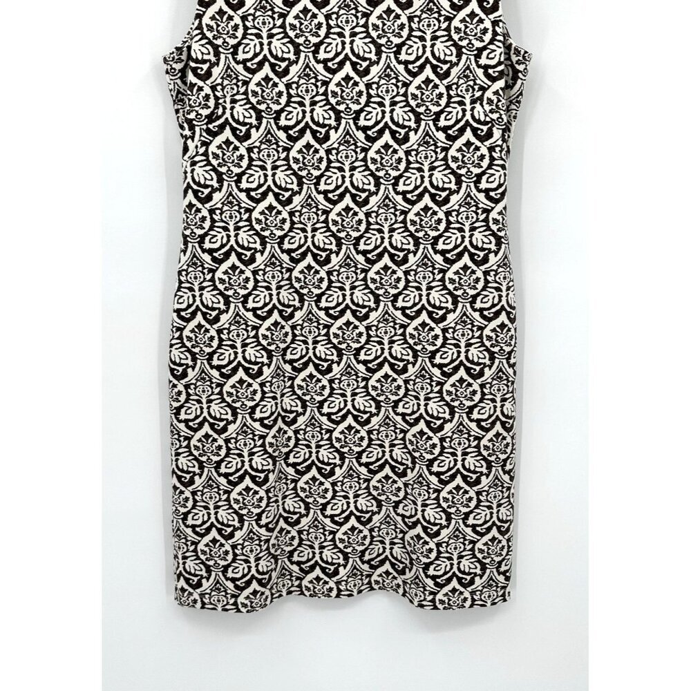 SOLD sleeveless shift sheath geometric L - Picture 4 of 7